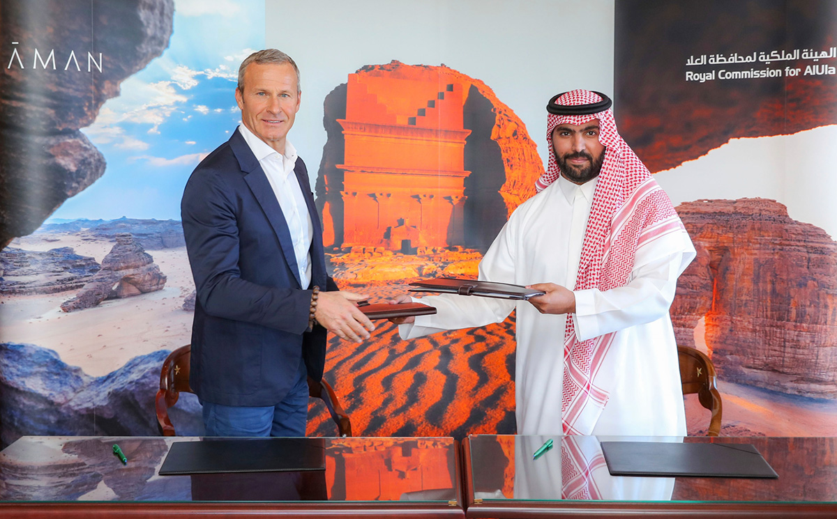 サウジアラビア文化相とアマン会長兼CEOによる提携協定